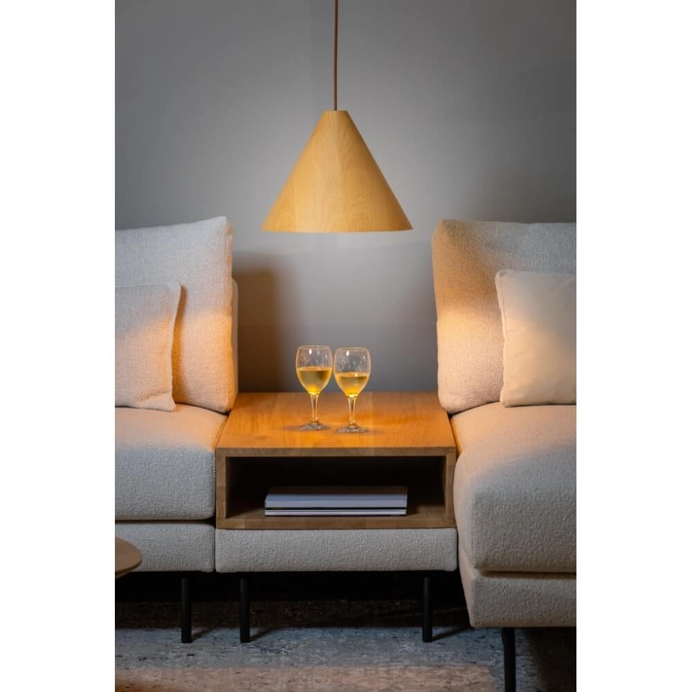 Houten hanglamp Robin eiken Ø 33cm ETH 8720195308706