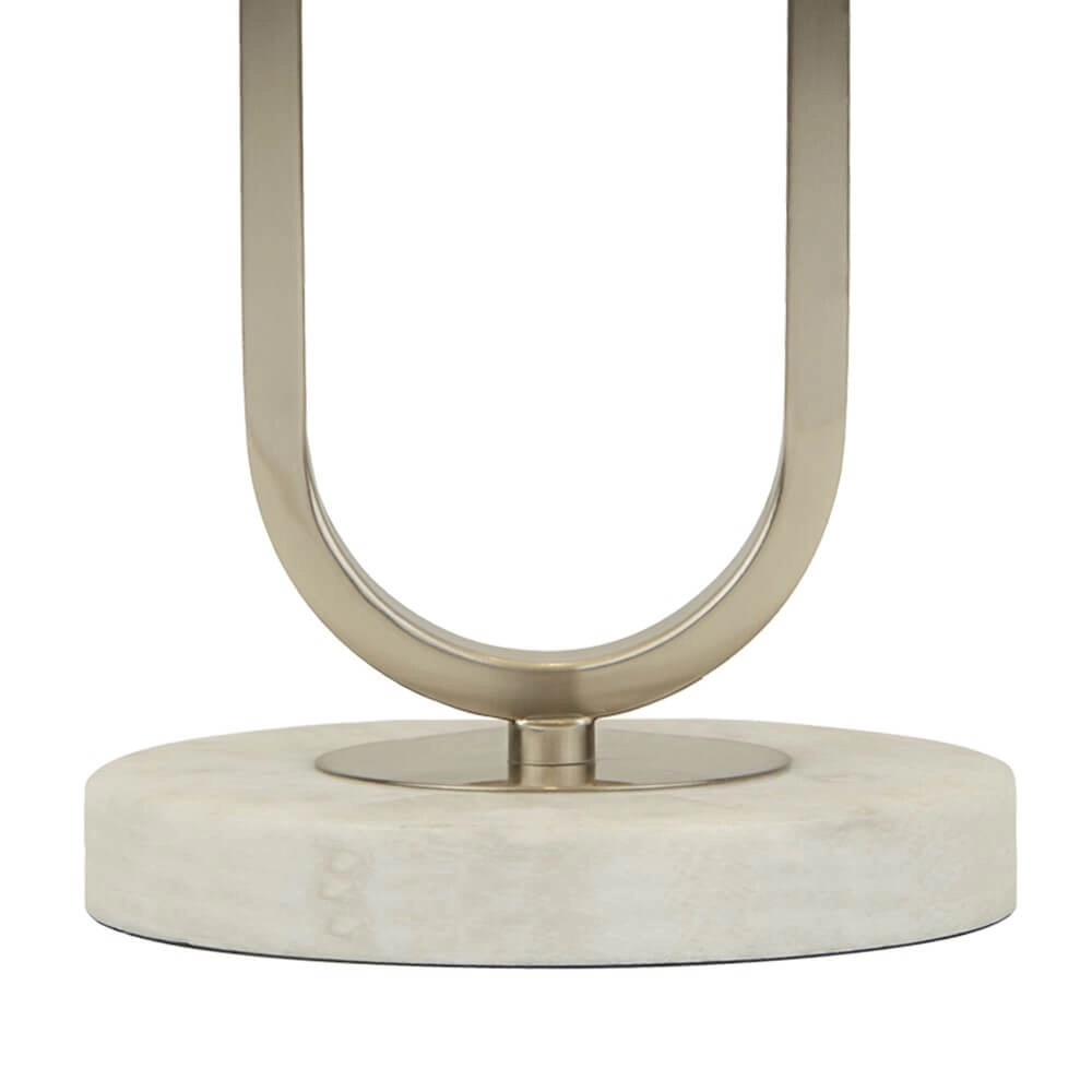 Tafellamp Tablu marmer met witte kap Searchlight 5053423248547