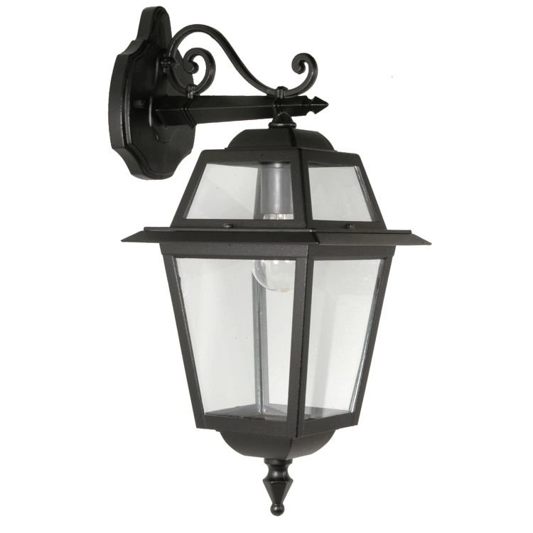 Buitenlamp Perla klassiek 50cm hangend zwart