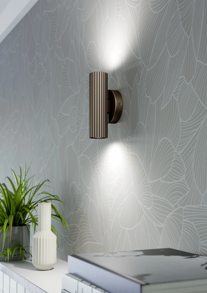 Opbouwspot Portillo up & down brons Eglo 9008606360574