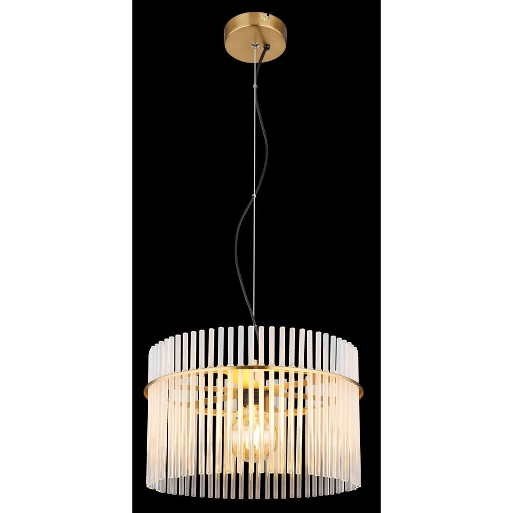 Gouden hanglamp Gorley met glas Ø 40cm Globo 9007371449804