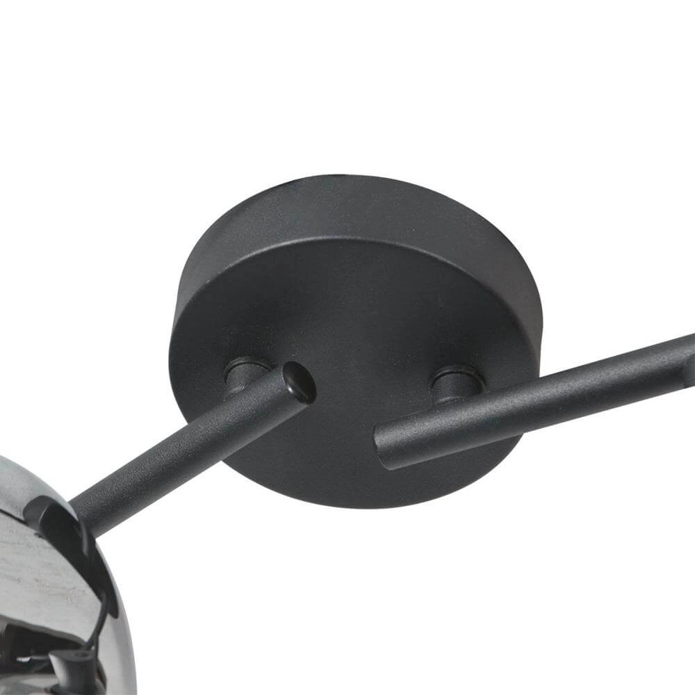 Zwarte plafondlamp Tenebris 4-lichts Steinhauer 8712746178135