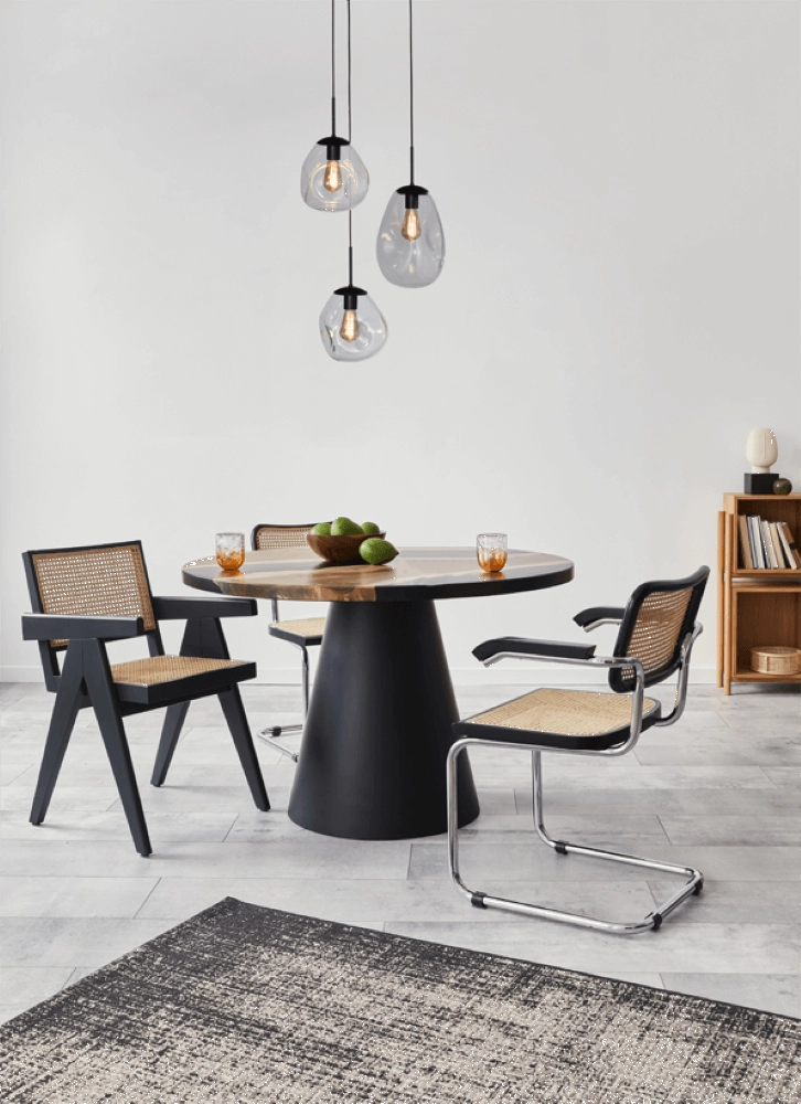 Pendel hanglamp Lava 3x helder glas Masterlight 8718121286389