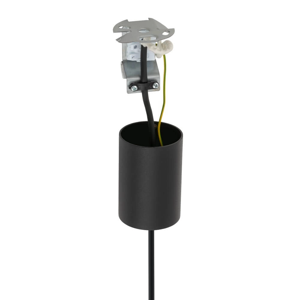 Design hanglamp Drops Wood F 1-lichts zwart Lyora 5903139111805