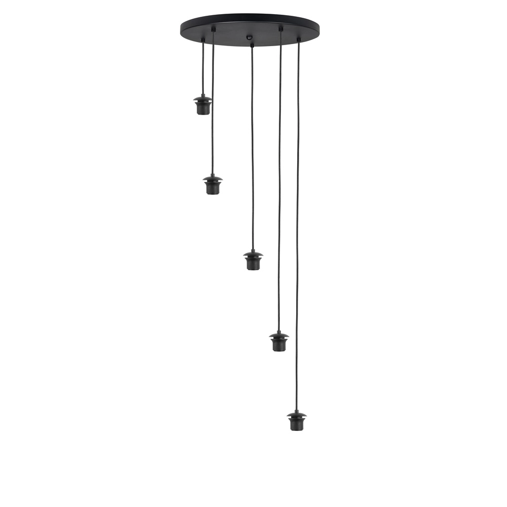 Hanglamp Fantasy 5 smoke en helder glas Highlight