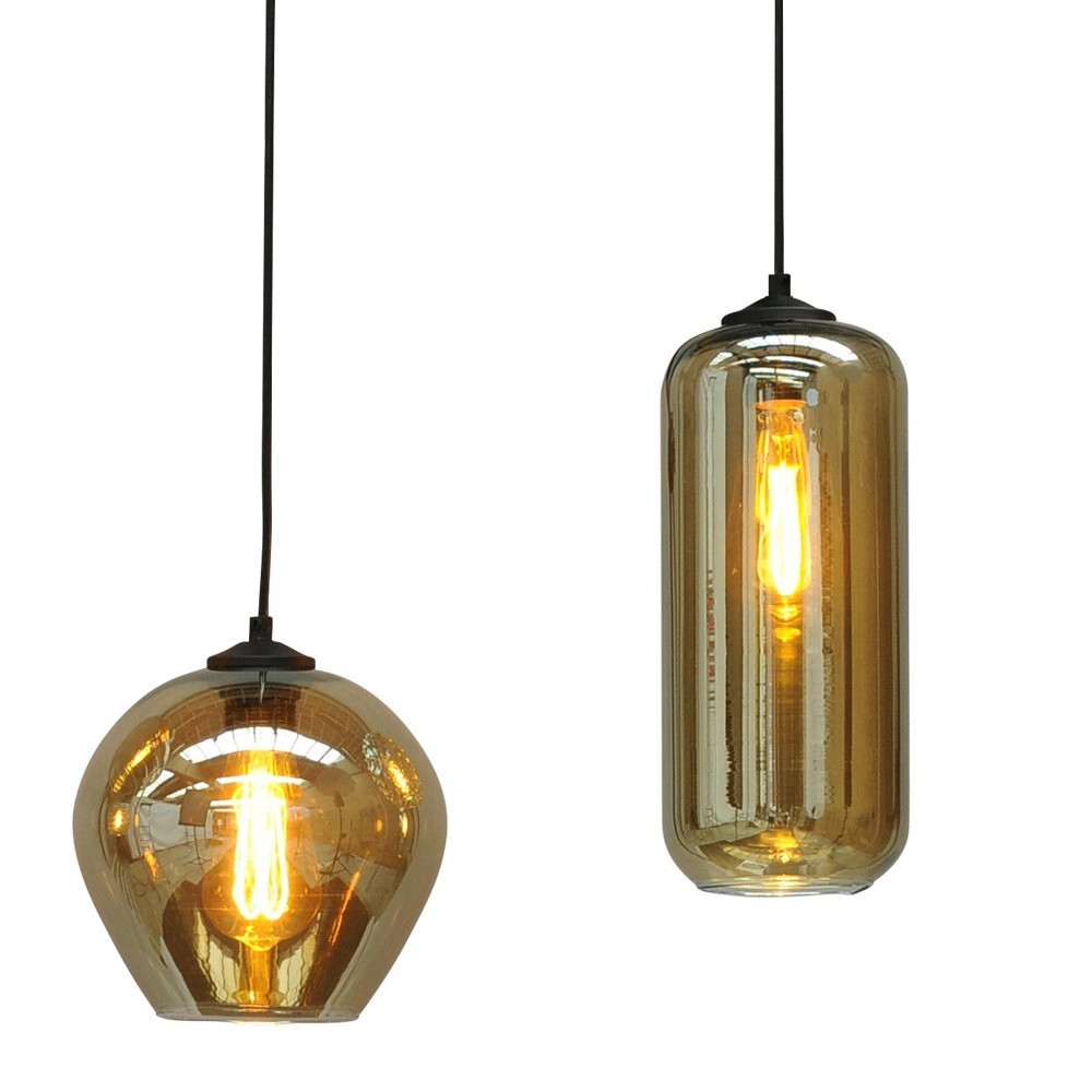 Glazen eetkamer hanglamp Quinto 5 Masterlight 8718121220017