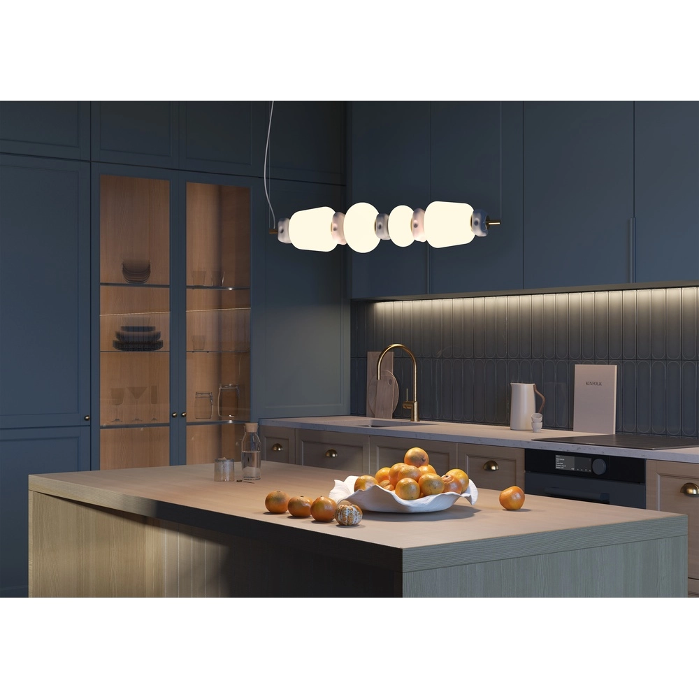 Hanglamp Ceramic Led keramiek en glas 71cm Lyora 5903139117005