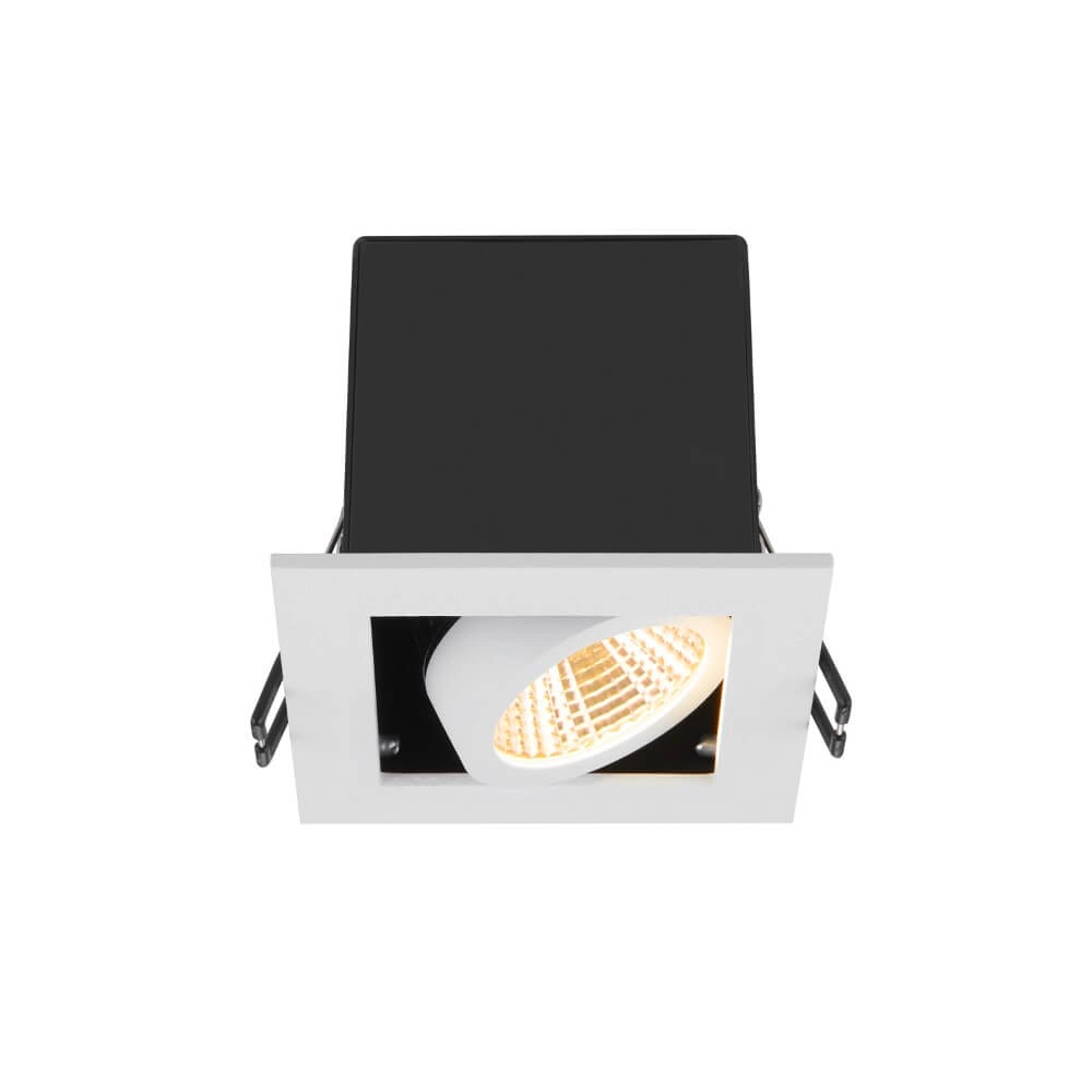 Vierkante led inbouwspot Kadux Single 1x Led - wit - 3000K