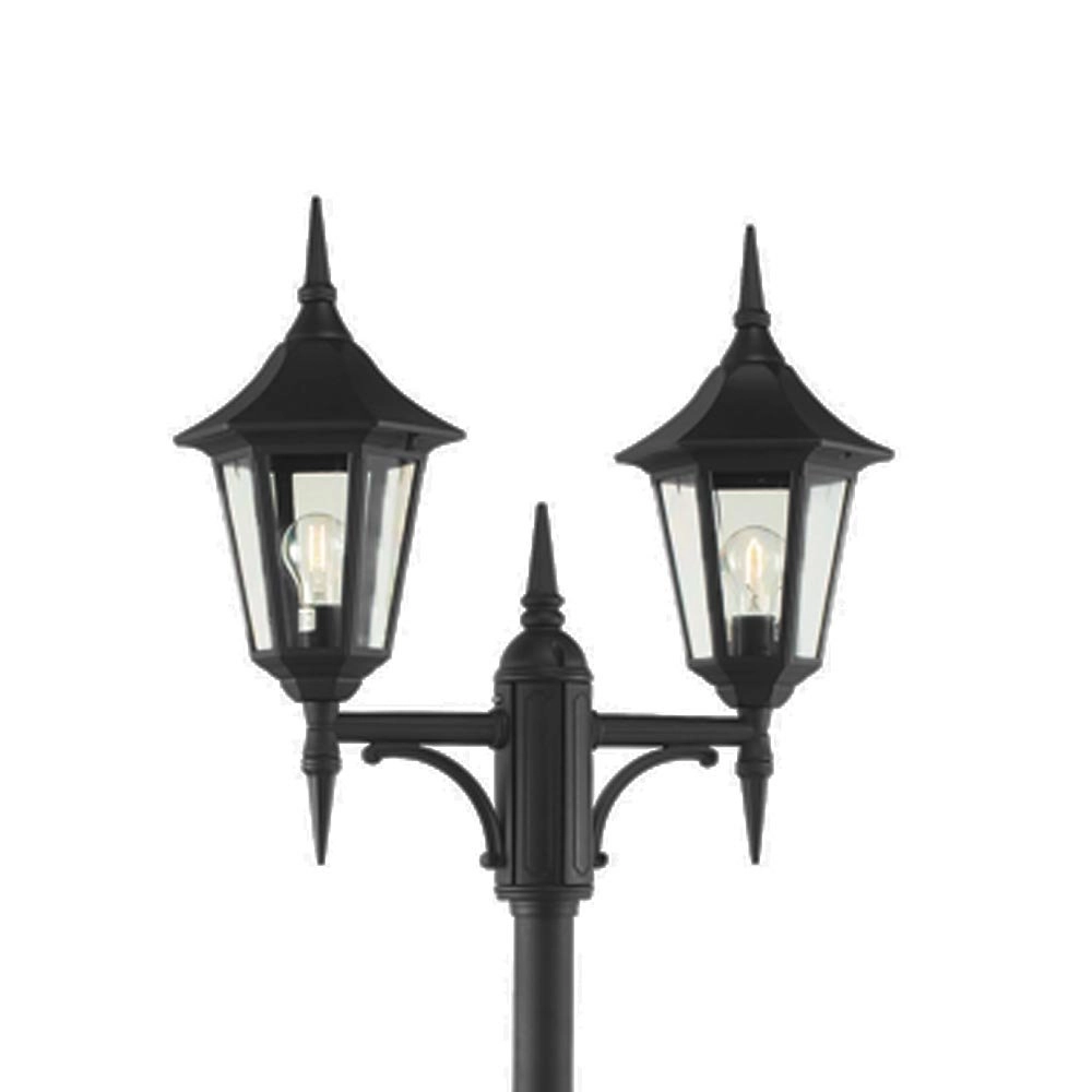 Buitenlantaarn Tessaro Klassiek 2-lichts zwart Franssen 7042893020065