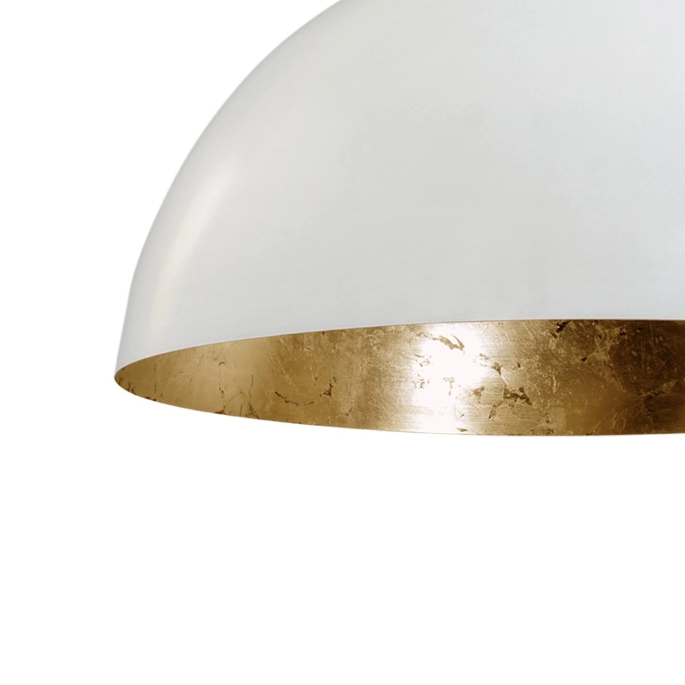 Industrie hanglamp Industria Gold 40 zwart met kap wit goud Masterlight 8718121159560