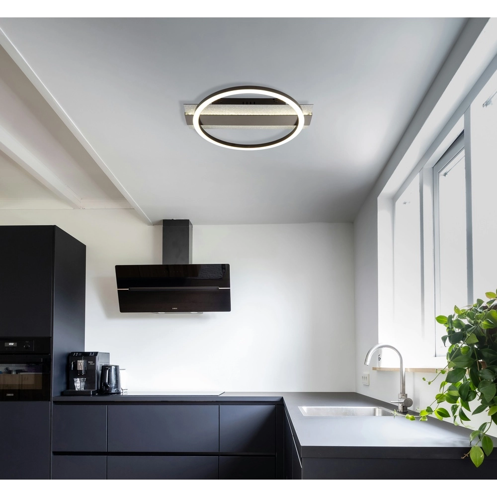 Zwarte plafondlamp Norberto design Globo 9007371578825