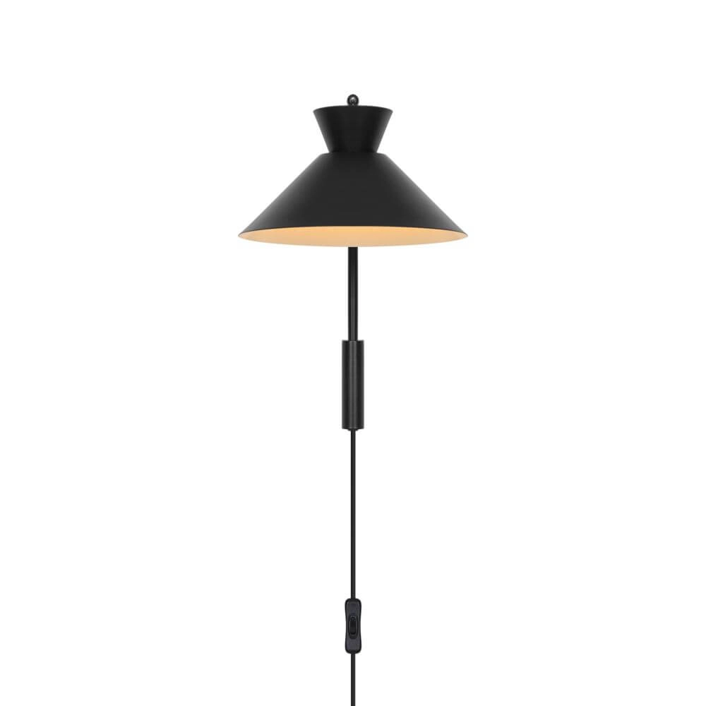 Strakke wandlamp Dial zwart Nordlux 5704924013744