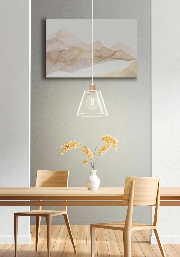 Glazen hanglamp Copley rose goud Eglo 9002759436315