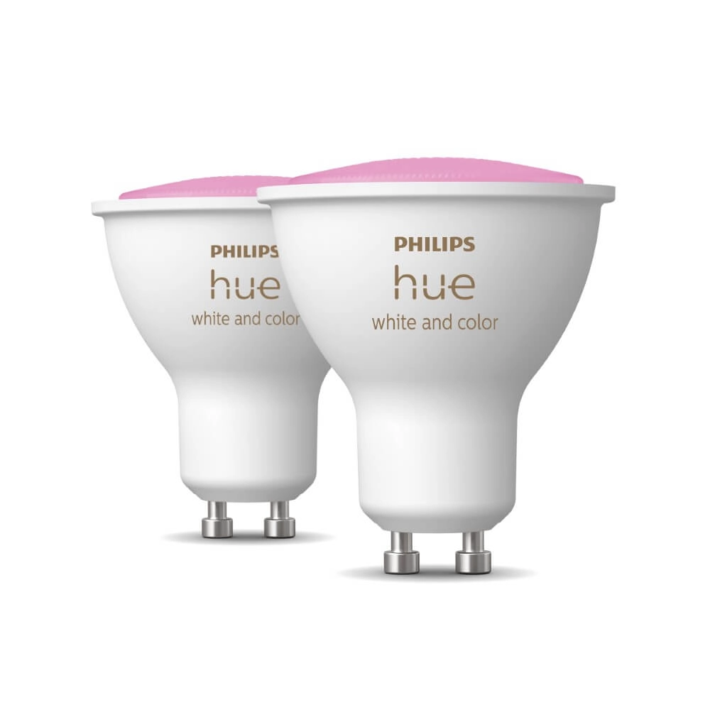 GU10 - 4,3W - White and Color set van 2 Philips 8720169229815