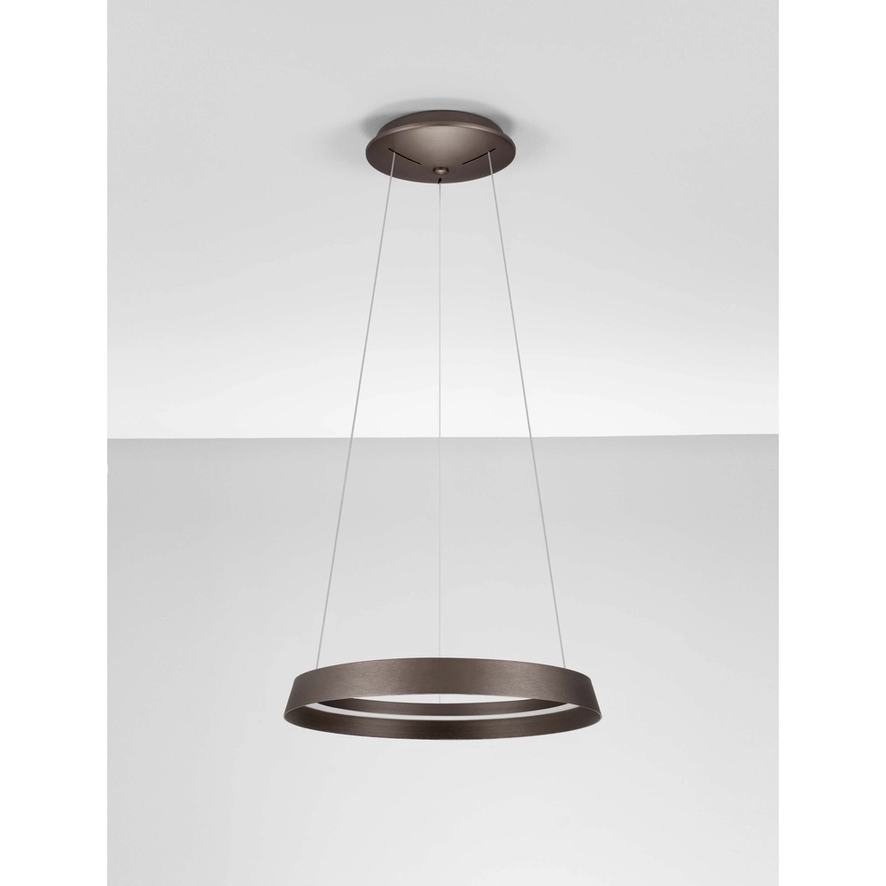 Design hanglamp Ormi Ø 45cm koffie bruin Lyora 5212017470379