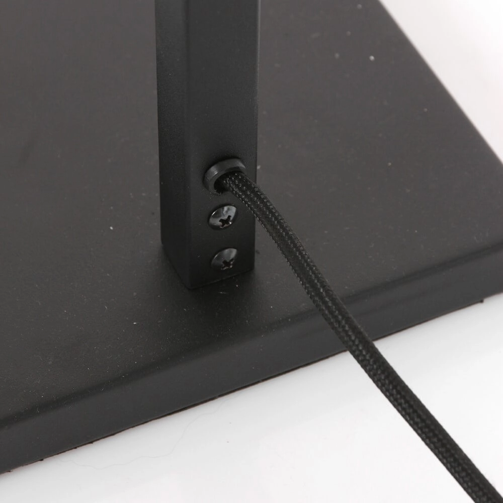 Strakke vloerlamp Stanger met blauw velvet Steinhauer 8712746151787