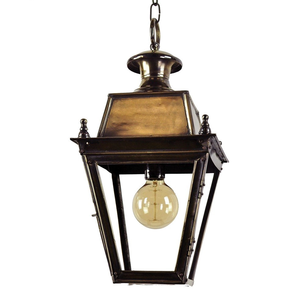Landelijke hanglamp Balmoral 56cm - messing (PB) Limehouse