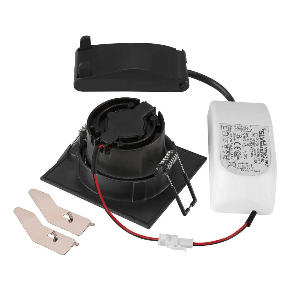 Vierkante led spot New Tria 68 DTW zwart - 1800-3000K - 700lm - 38g SLV 4024163277396