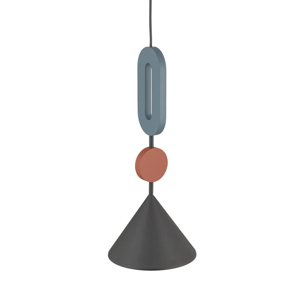 Unieke hanglamp Drops Color umbra blauw Ø 20,5cm Lyora 5903139120982