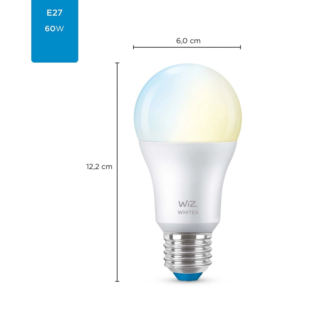 Smart lampenbol 8,5W - E27 - Led 2700-6500K WiZ 8718699787035