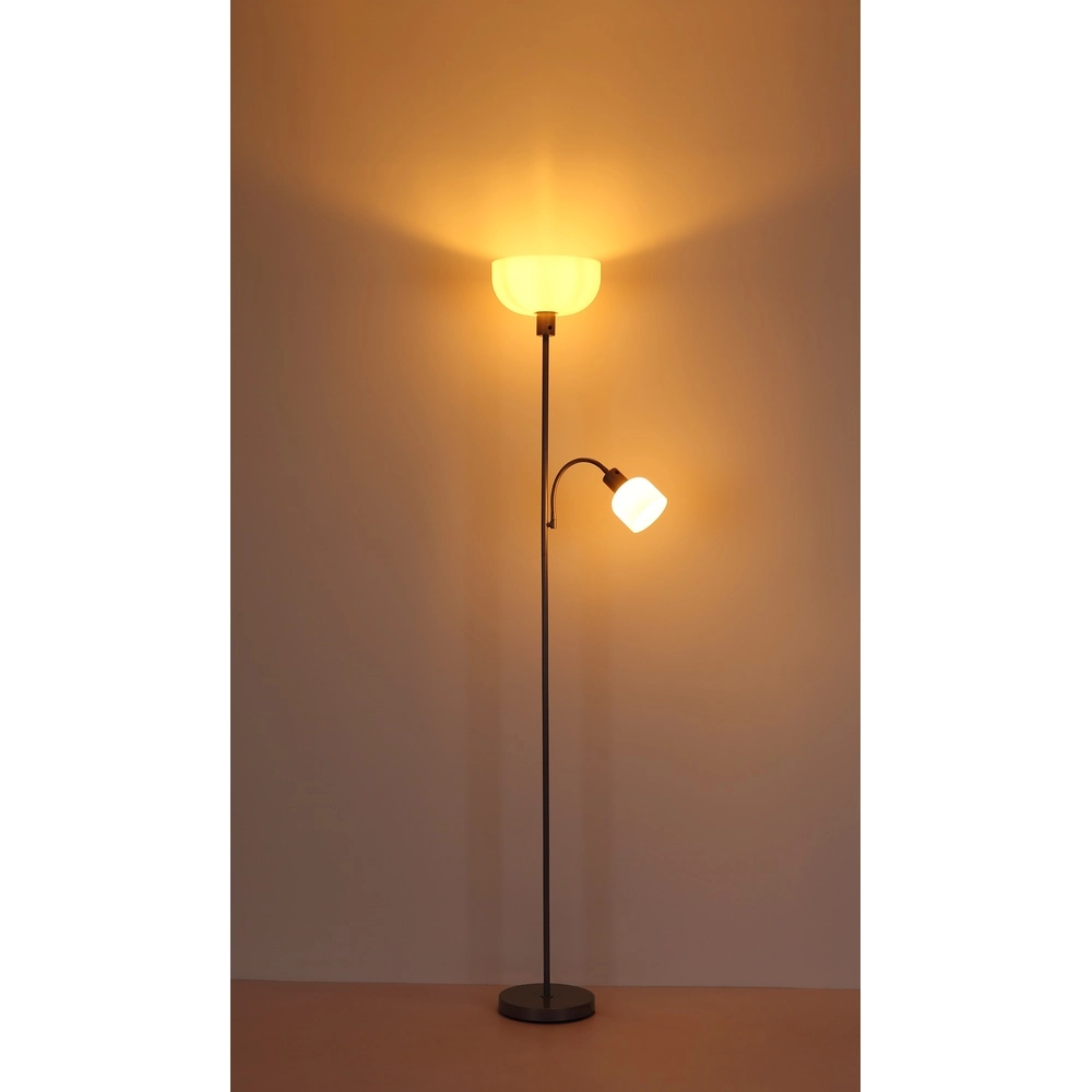 Vloerlamp Hinton zilvergrijs Globo 9007371531592