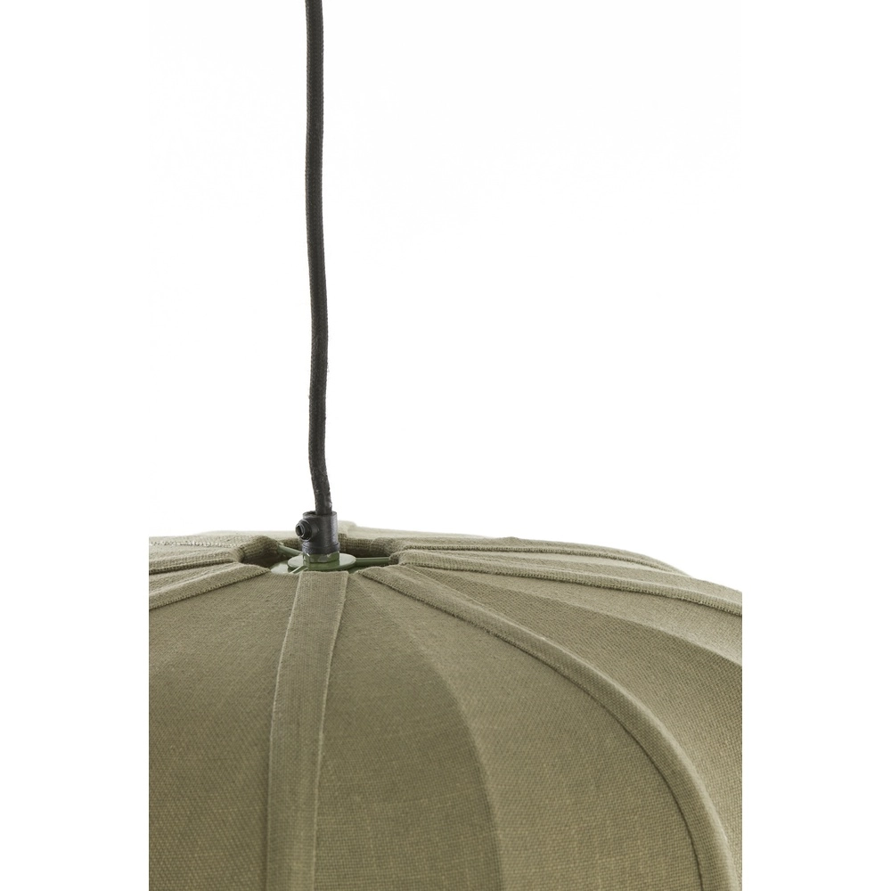 Japandi hanglamp Zubedo Ø 49,5cm - olijf groen Light & Living 8717807835880