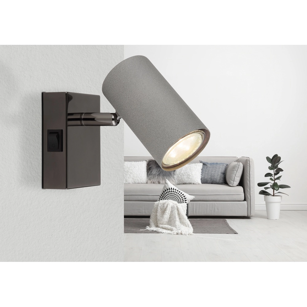 Opbouwspot Robby gunmetal Globo 9007371465545