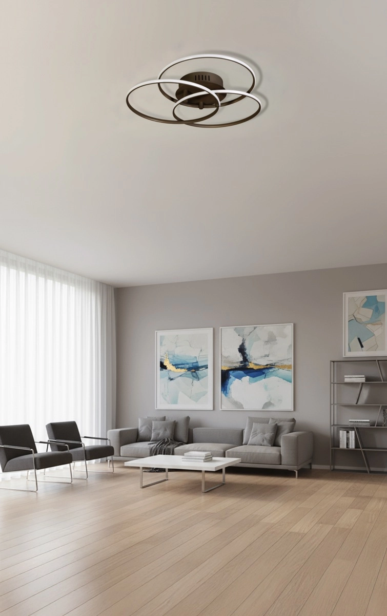 Design plafondlamp Jasmijn Ø 42cm - zand ETH 8720195312345