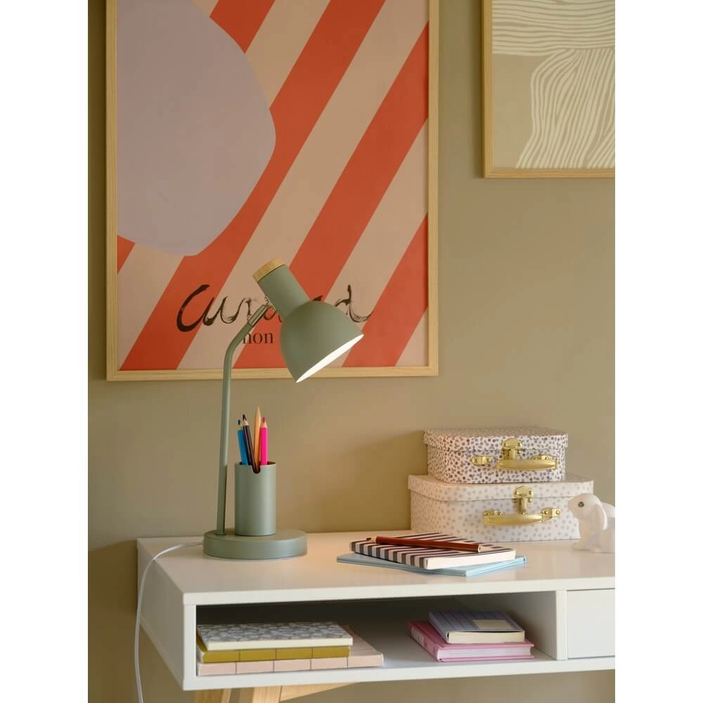 Groene bureaulamp Devone met pennenbakje Nordlux 5704924024559