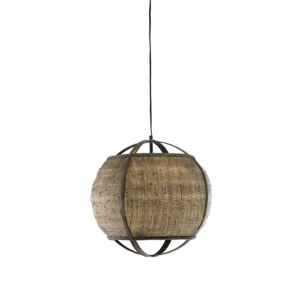 Landelijke hanglamp Bozona bruin Ø 41cm