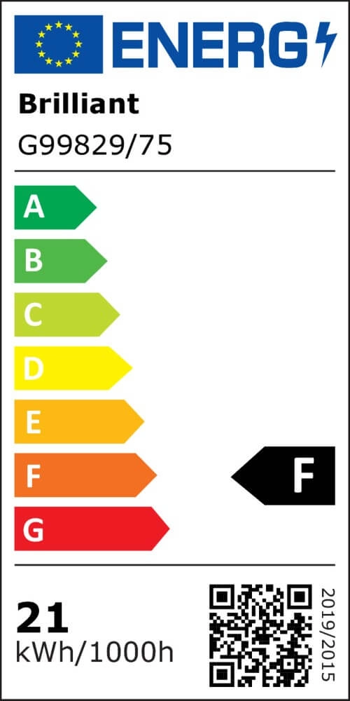 Plafondlamp Jacinda 39,5 x 39,5cm wit Brilliant 4004353411984