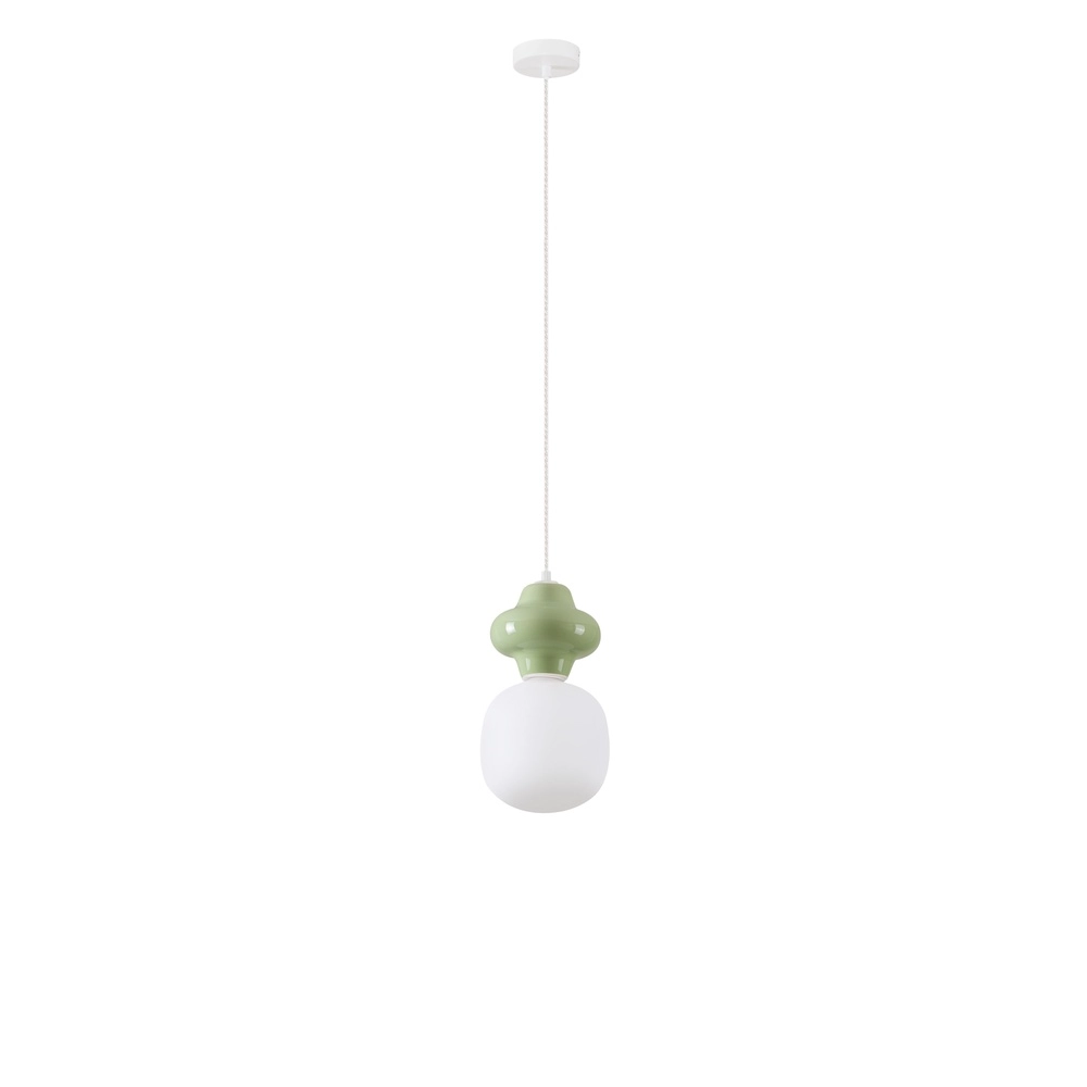 Hanglamp Clio S lichtgroen keramiek Lyora 5212017461209