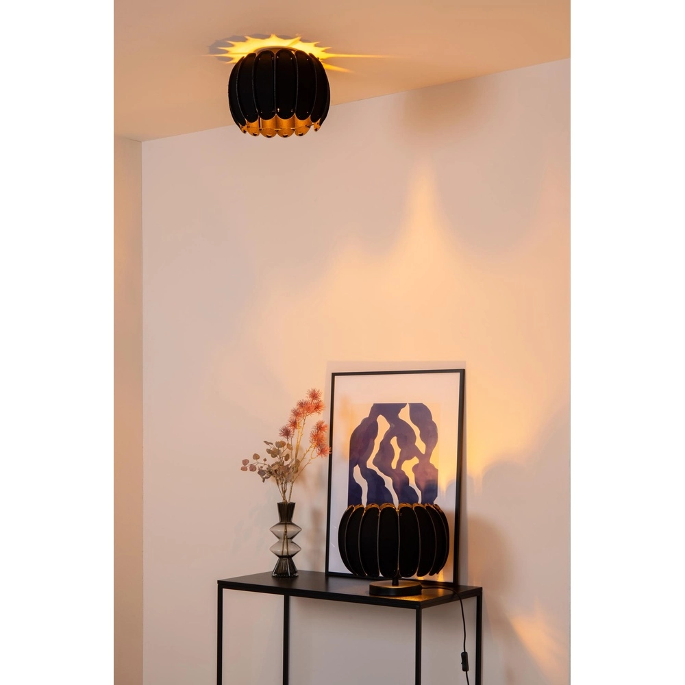 Plafondlamp Spencer Ø 30cm zwart Lucide 5411212343642