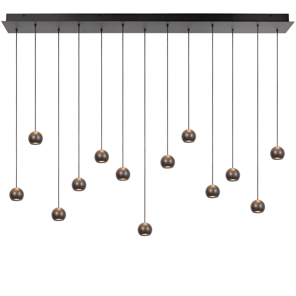 Design hanglamp Montana 13-lichts grijs