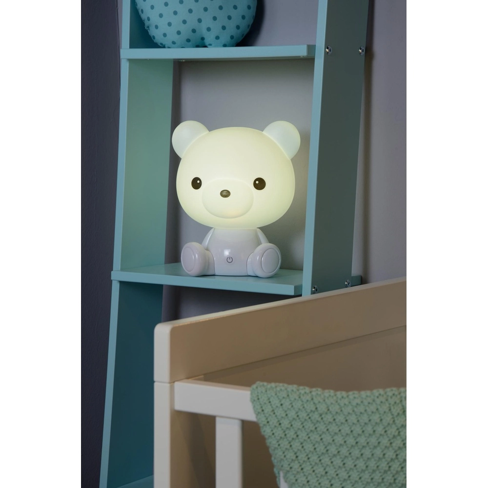 Nachtlampje Dodo Bear kinderkamer wit Lucide 5411212712738