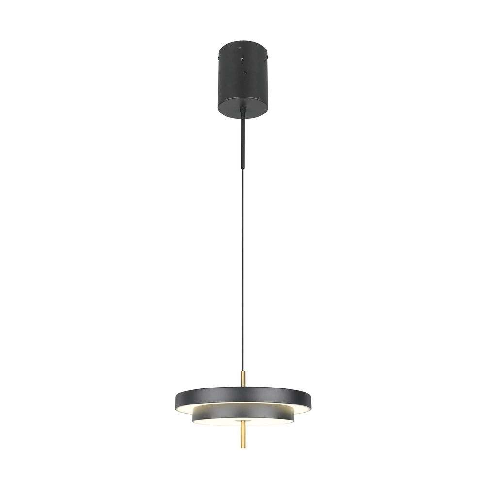 Design hanglamp Keaton zwart met goud Ø 40cm Trio 4017807653366