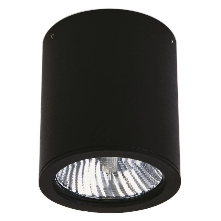 Opbouwspots buiten plafond Cylinder zwart Opbouwspots buiten plafond Cylinder zwart
