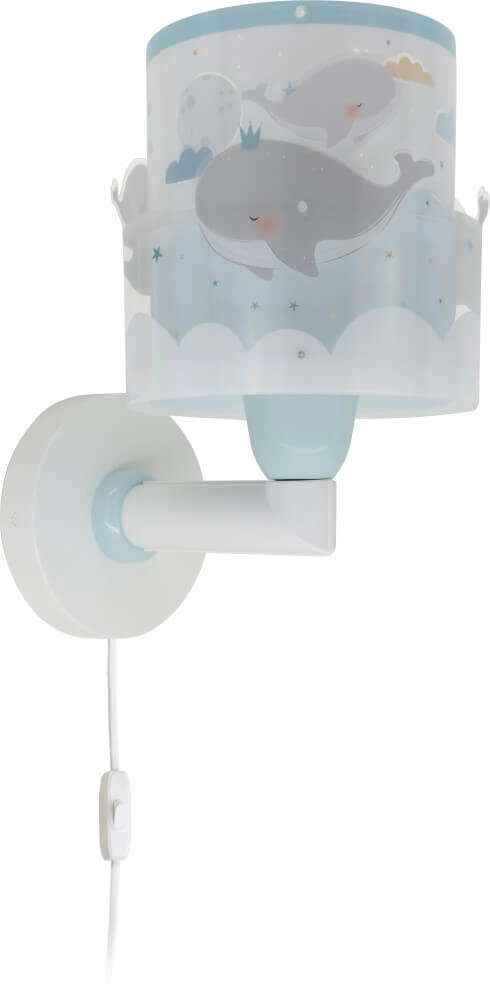 Blauwe wandlamp Whale Dalber 8420406001845