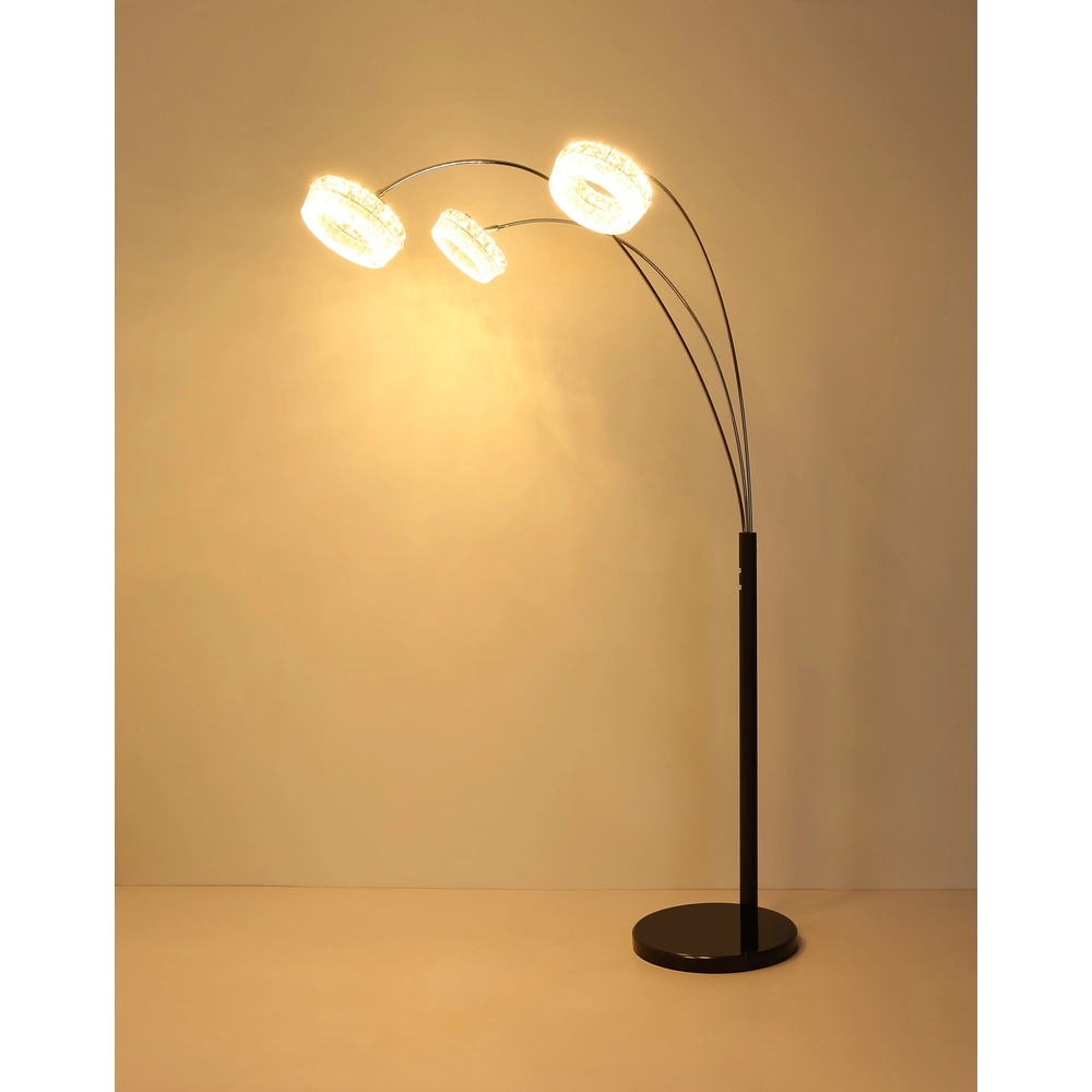 Vloerlamp Laurel zwart Globo 9007371579044