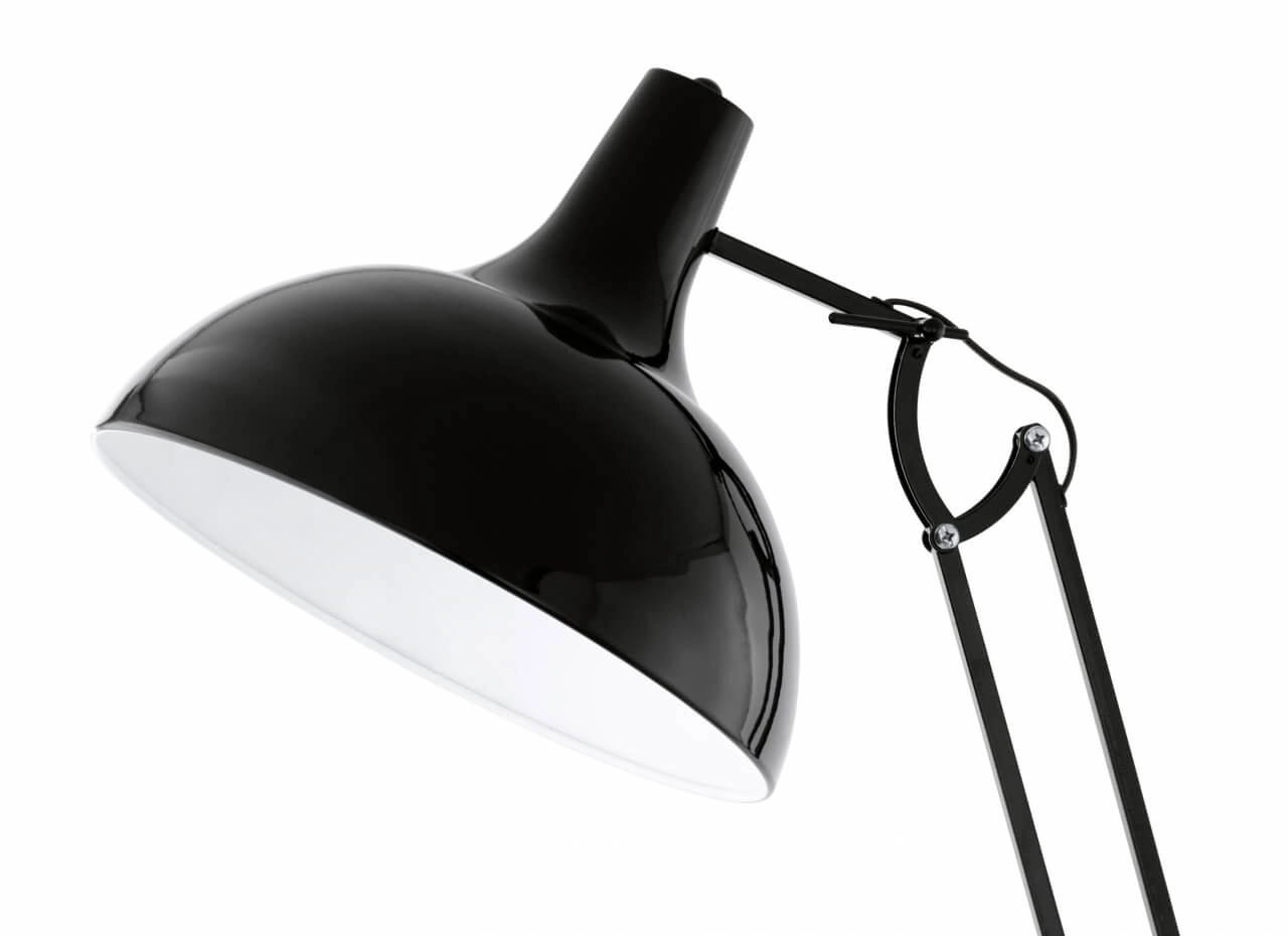 Design vloer leeslamp Borgillo zwart Eglo 9002759946982