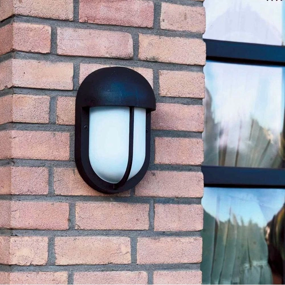 Lamp boven deur Ovalla 28cm - zwart Albert 4007235660319