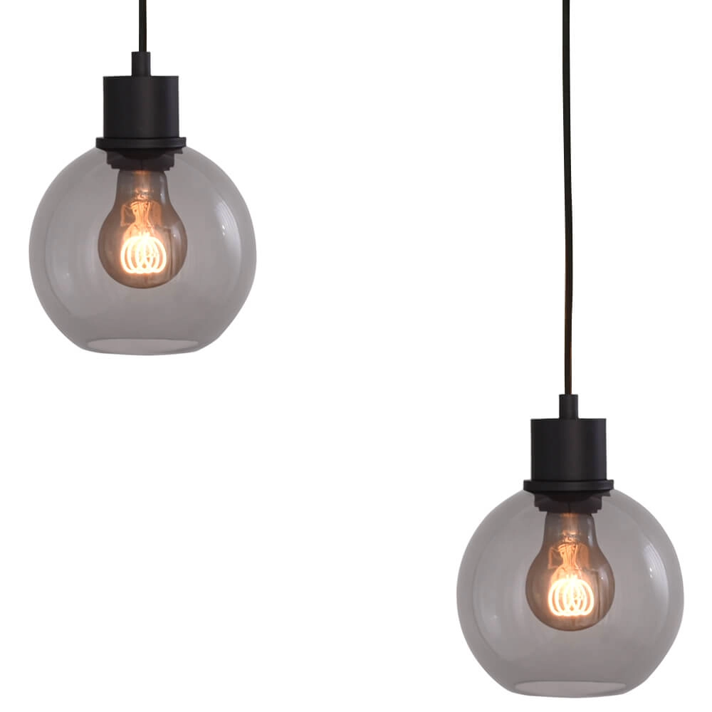 Hanglamp Lazise 5x Ø 15cm zwart Masterlight 8718121303499