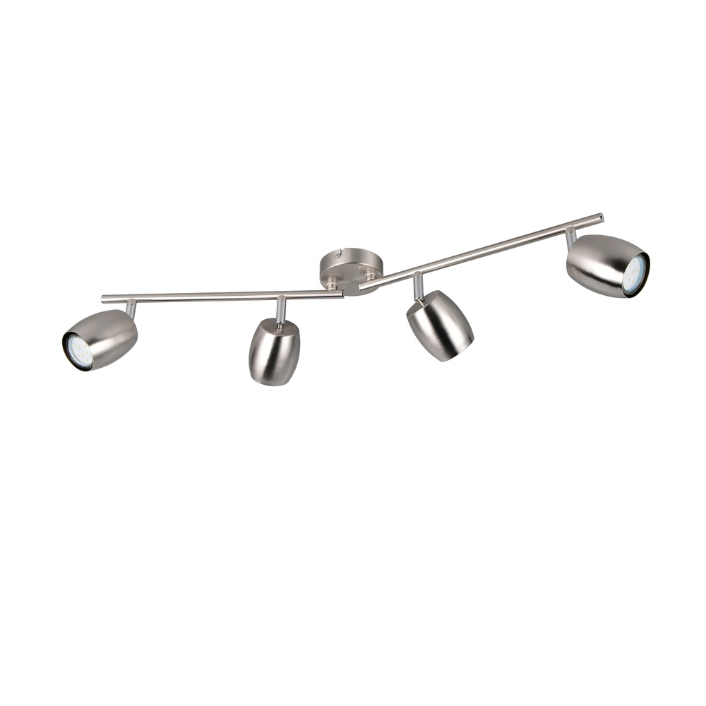Plafondlamp Nancy 4-lichts nikkel Trio 4017807657029