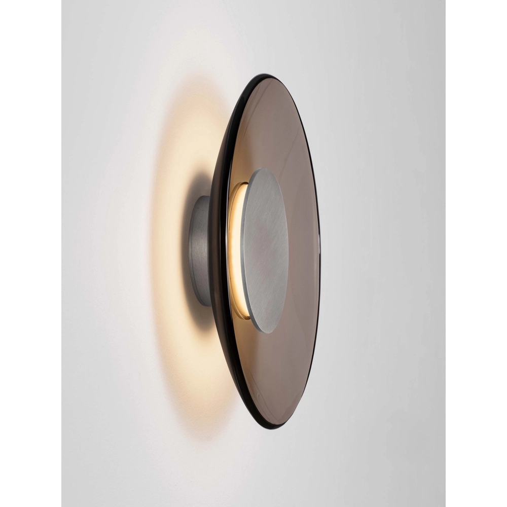 Wandlamp Esti bruin glas Ø 32cm Wandlamp Esti bruin glas Ø 32cm