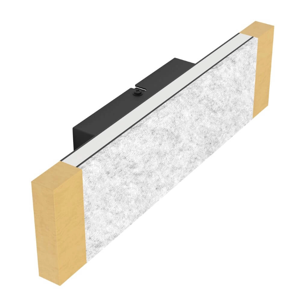 Wandlamp Vallelado grijs met hout Stars of Light 9008606295173