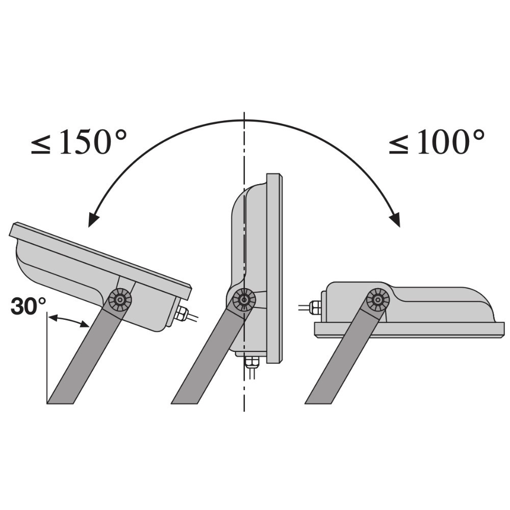 Schijnwerper Vance 8W - 3000K zwart Lyora 4099854305689
