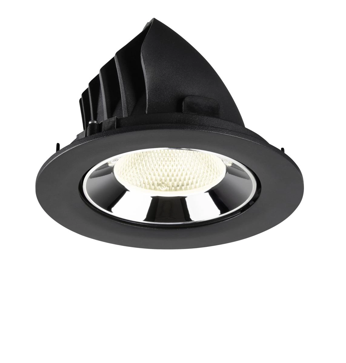 Inbouwspot Numinos Gimble L zwart/chroom 4000K - 20gr SLV 4024163310130