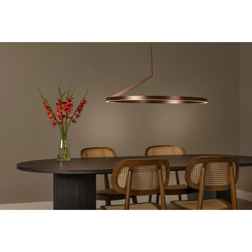 Strakke led hanglamp Applause roodkoper - Ø 80cm Premium by Lucide 5411212221858