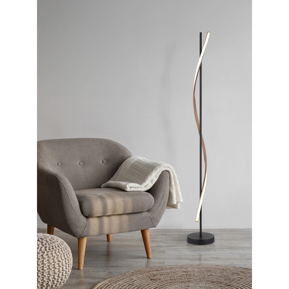 Design vloerlamp Watkins zwart Globo 9007371522750