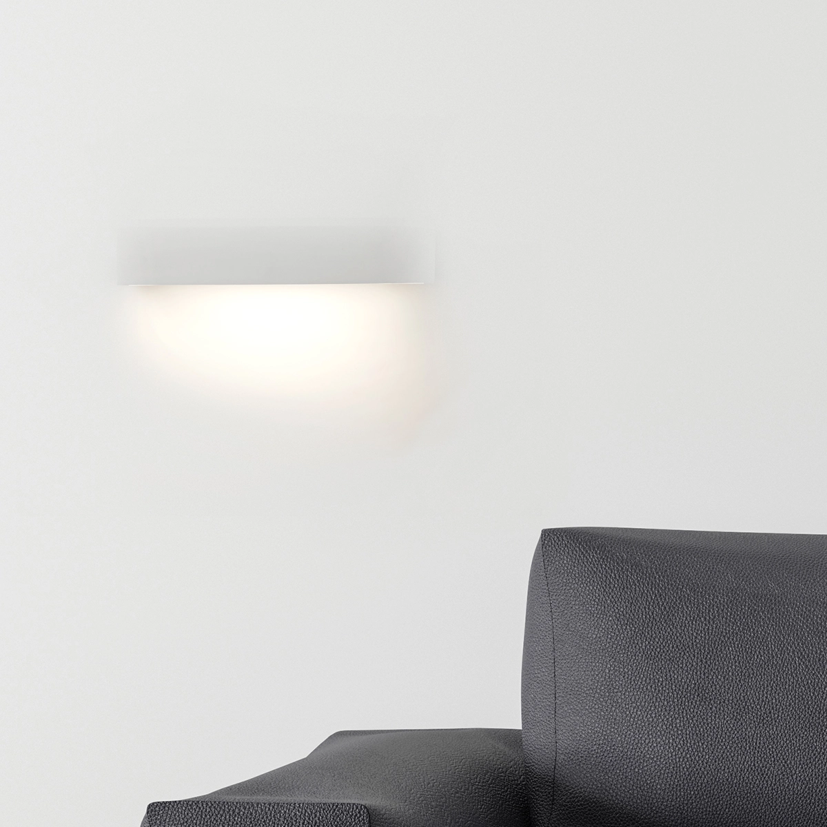Strakke wandlamp Avron gips wit Lyora 5053423308098